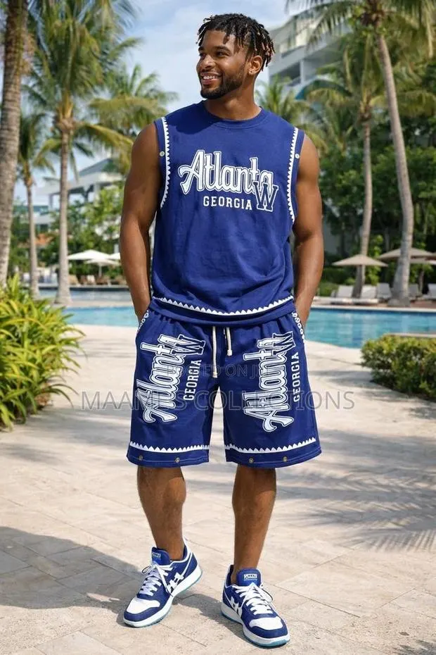 Men’S Casual Sleeveless / Armless Top and Down Shorts · Photo 1