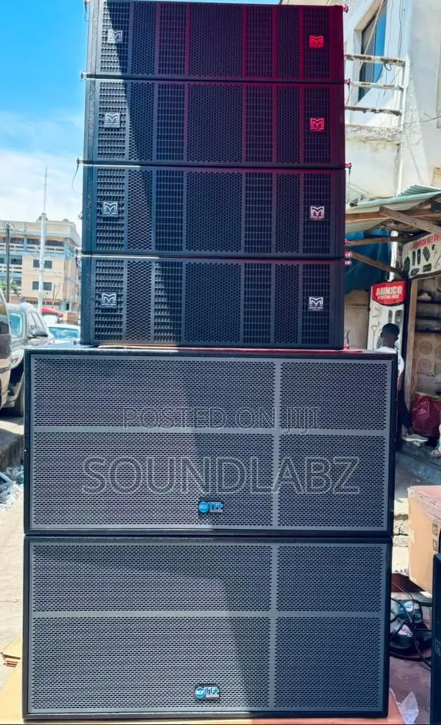 Pair RCF Bass 2pairs Martin Audio 10inches Bi-Amp Line Array Speaker · Photo 1