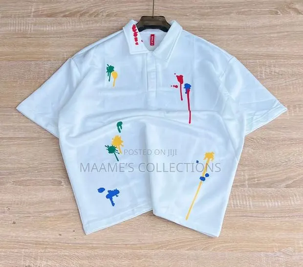 Men’S Paint-Splatter Polo Shirt · Photo 1