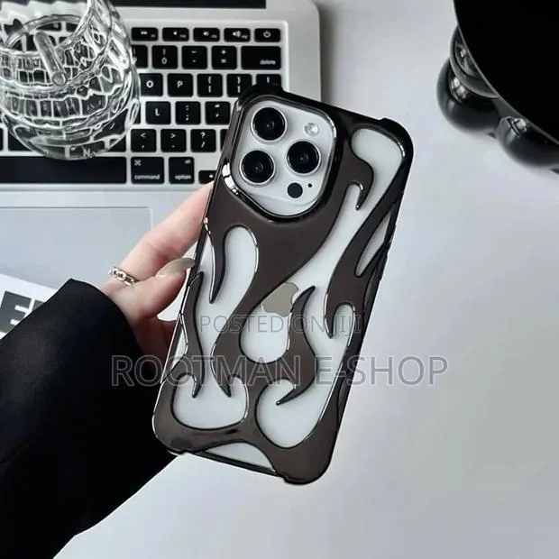 3d Flame Pattern Phone Case for iPhone 15 13 12 11 14 Promax · Photo 1