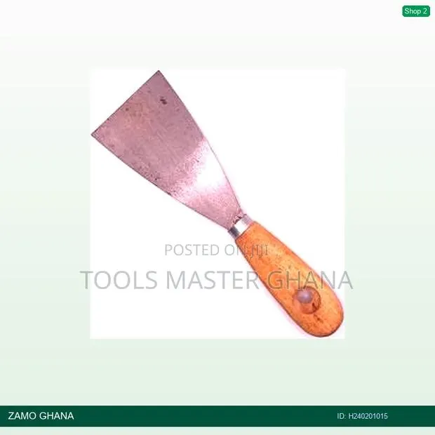 Wooden Handle Scraper 1.5 Inch (Piece) - H · Photo 1