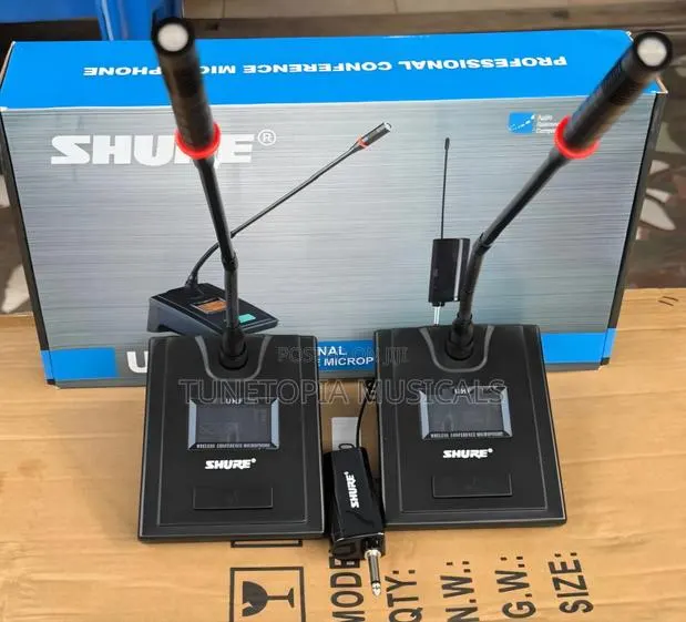 Shure 2-in-1 UHF Wireless Conference Gooseneck Microphone Set · Photo 1