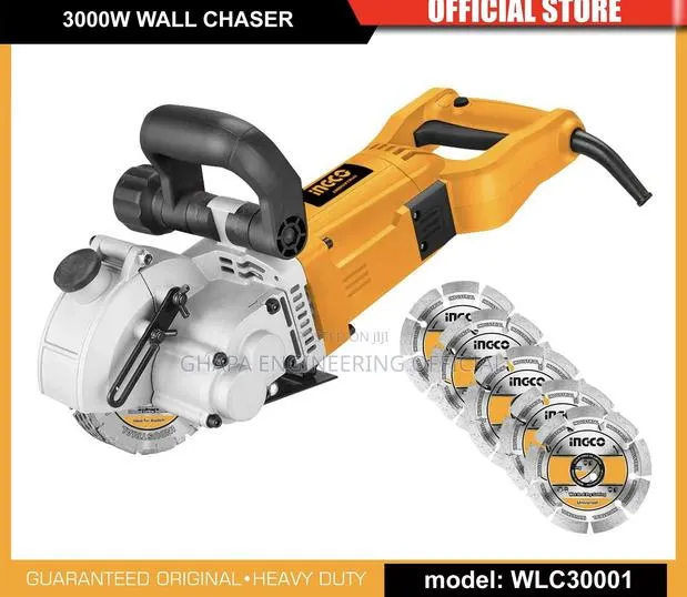 INGCO 3000W Heavy-Duty Wall Chaser / Wall Cutter for Rent – Kumasi · Photo 2