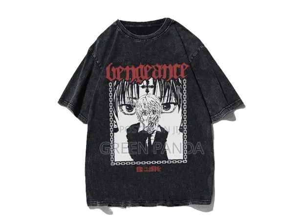 Anime Acid Wash T-Shirt · Photo 1