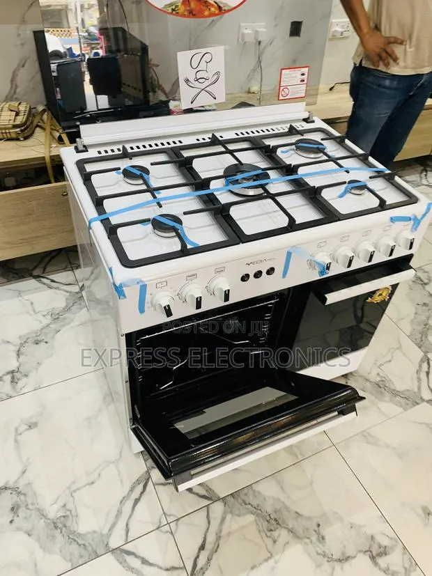 Less Expensive White Midea Tech Gas Cooker Oven Rotisserie 5b 60/90 · Photo 1