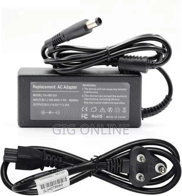 Dell Big Pin Laptop Charger 65W · Photo 1