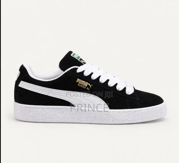 Puma Suede XL — Black / White · Photo 1