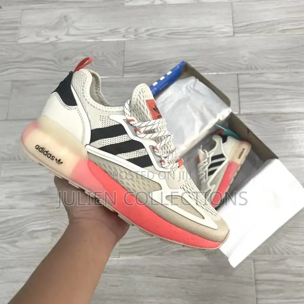 Adidas Zx Boost Cream Orange and Black · Photo 1