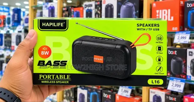 Hapilife L16 8W Bass Boost Portable Bluetooth Speaker - Low2High · Photo 1