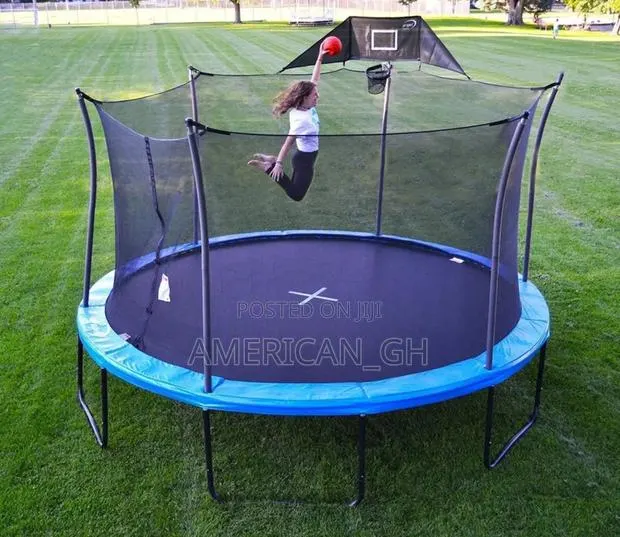 Propel 14 Foot Heavy- Dutty Pro Trampoline With Basketball Hoop · Photo 1