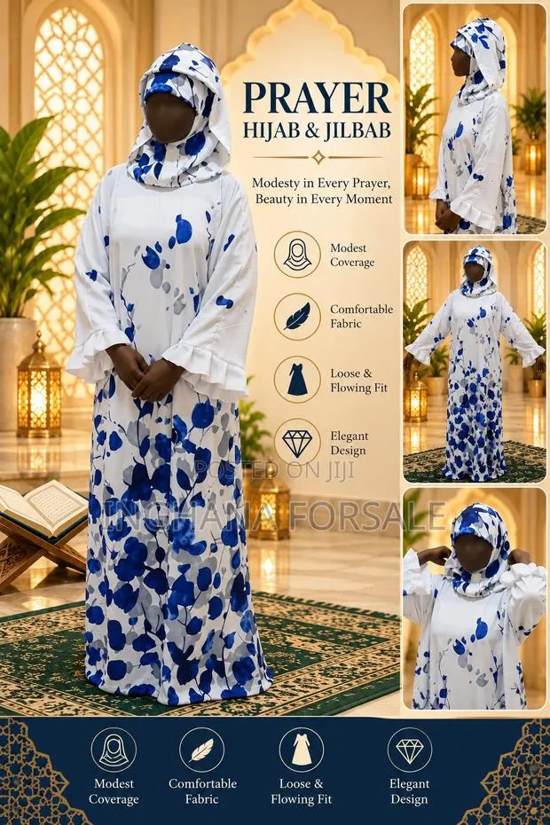 Muslim Woman Prayer Dress Stylish Jilbab Hijab · Photo 1