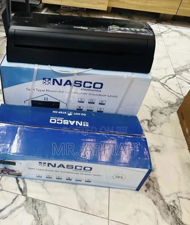 Elegant Black Nasco 1.5hp Air Conditioner(Black)R410 Gas · Photo 1