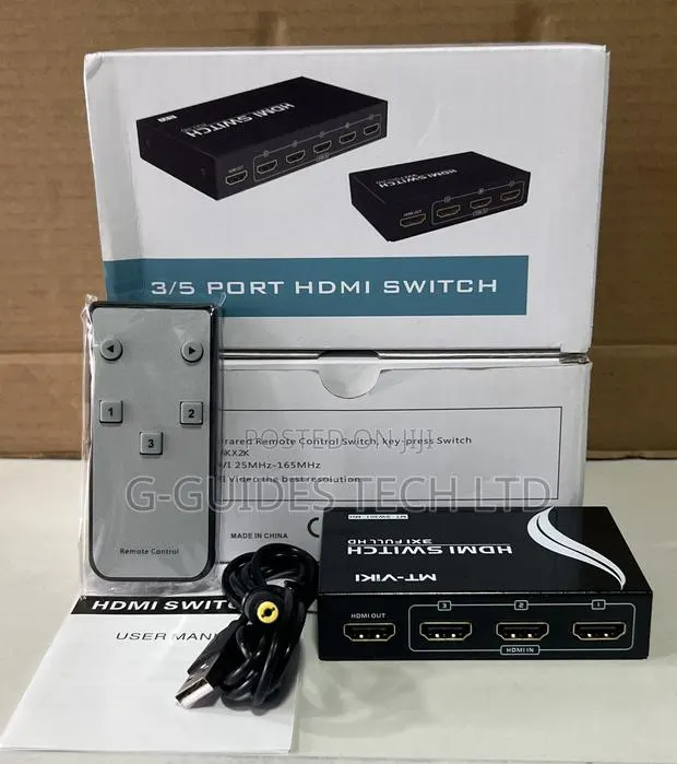 Mt-Viki 3-Port Hdmi Switch, 3-Input 1-Output Hdmi Switcher · Photo 1