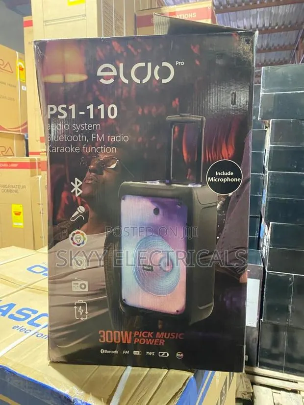 Eldo Ps1-110 200w Chargeable Wireless Partybox Speaker With Mic · Photo 1