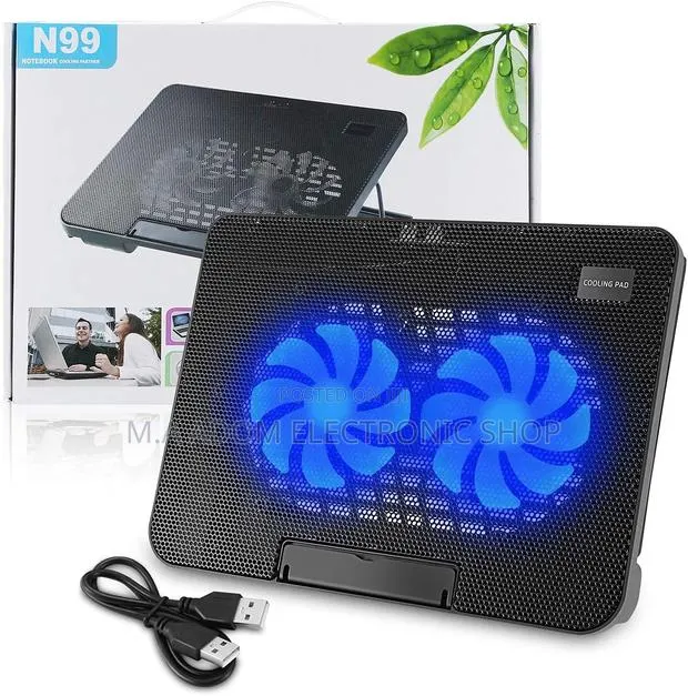 2-Usb Ports Laptop Cooling Fan (N99) · Photo 1