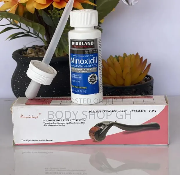 Derma Roller + Undiluted Kirkland Minoxidil for Hairline · Photo 1