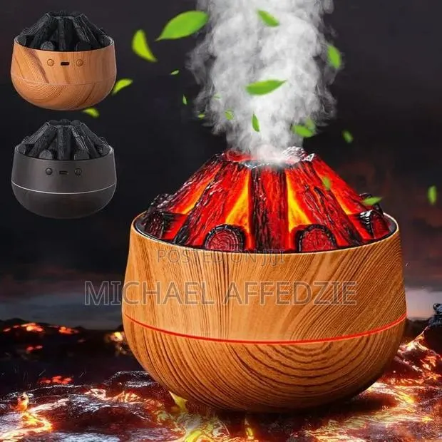 Volcano Mist 3D Flame Aroma Diffuser Air Humidifier · Photo 1