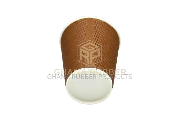 Ripple Paper Cups 8oz Brown (500pcs) · Photo 1