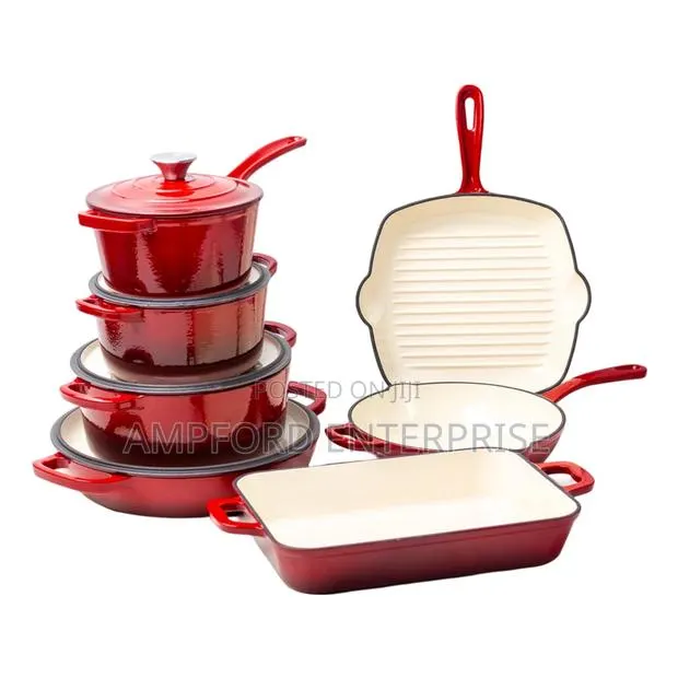 Heavy-Duty Cast Iron Cookware 11 PCS Set · Photo 1