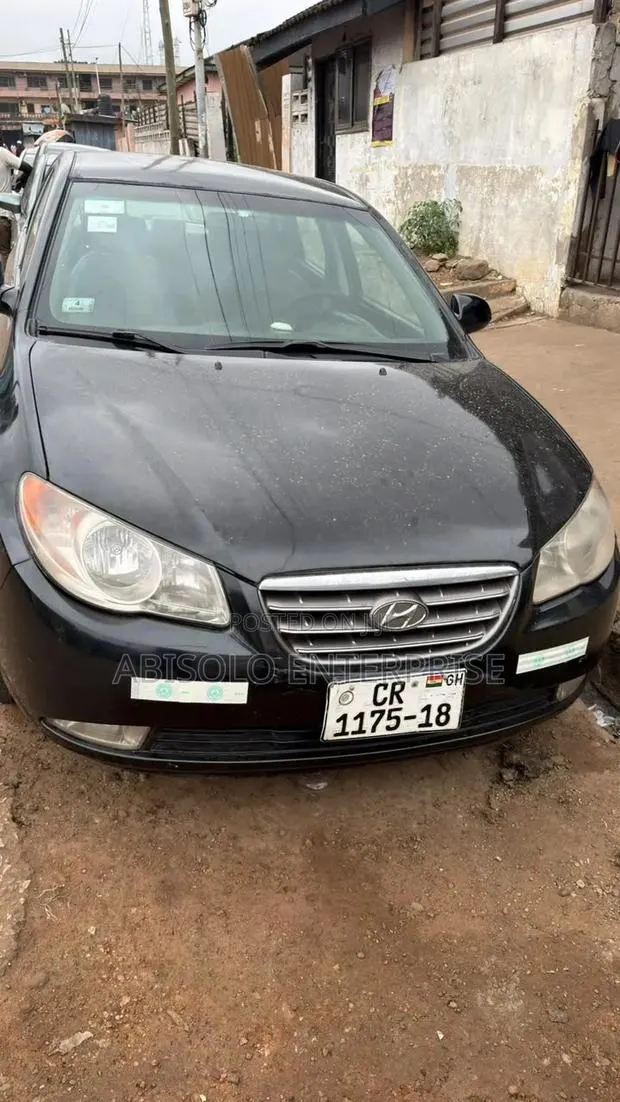 Hyundai Elantra 2008 Black · Photo 1
