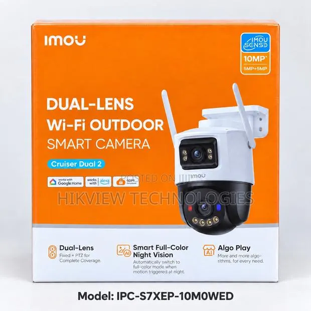 IMOU IPC-S7XEP-10M0WED Cruiser Dual 2 10MP Outdoor Wi-Fi Security Cam. · Photo 1
