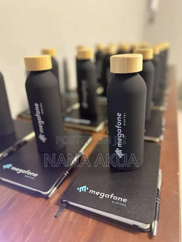 Flask and Notepad Branding · Photo 1