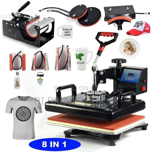 Multifunctional 8 in 1 Combo Heat Press Machine - Yinghe Brand · Photo 1