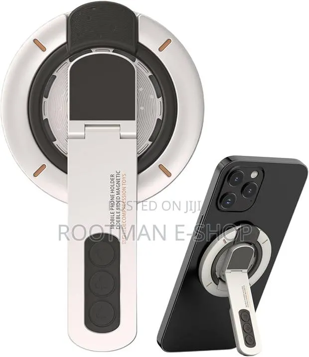 Double Sided Adjustable Magnetic Phone Holder With Silicon Ring · Photo 1
