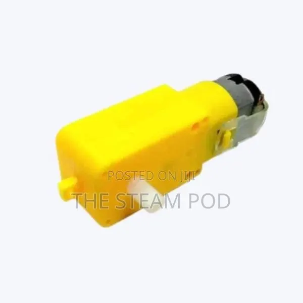 Yellow Dc Brushed Geared Motor · Photo 1