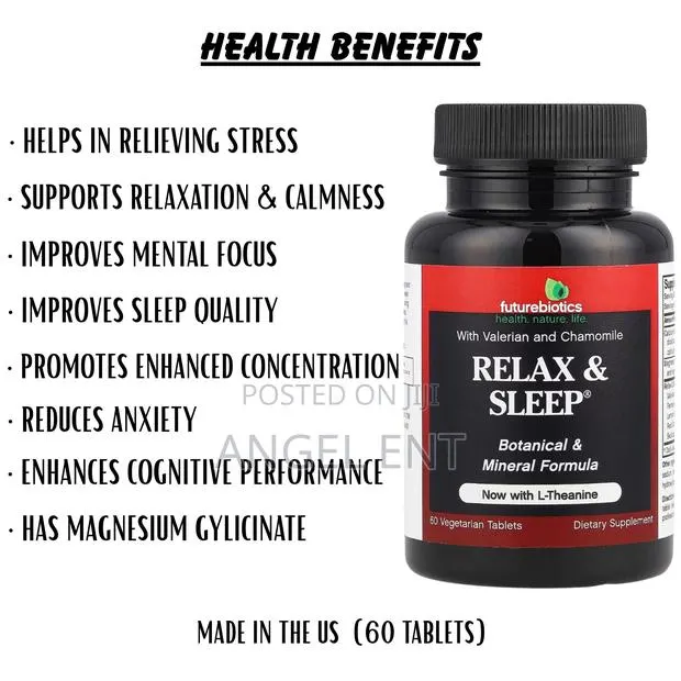 Relax Sleep With Magnesium Glycinate Supplement (60ct) · Photo 1