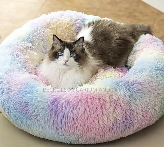 Round Doughnuts Cat Bed ( Small Size) · Photo 1