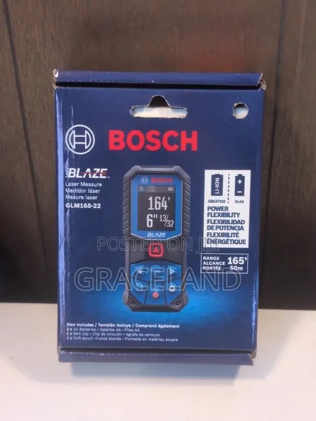 Original Bosch Glm165-22 Laser Distance Measure-165ft Rang · Photo 1