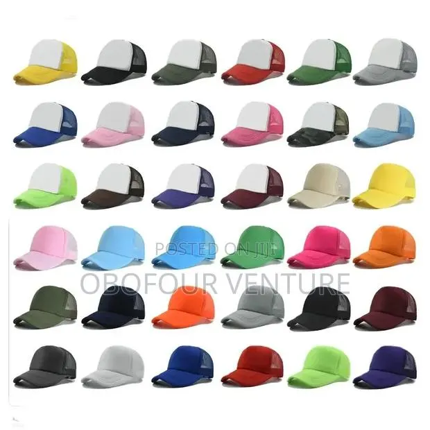 TWO-TONE Trucker Hat Mesh Back Snapback Baseball Cap Solid. · Photo 1