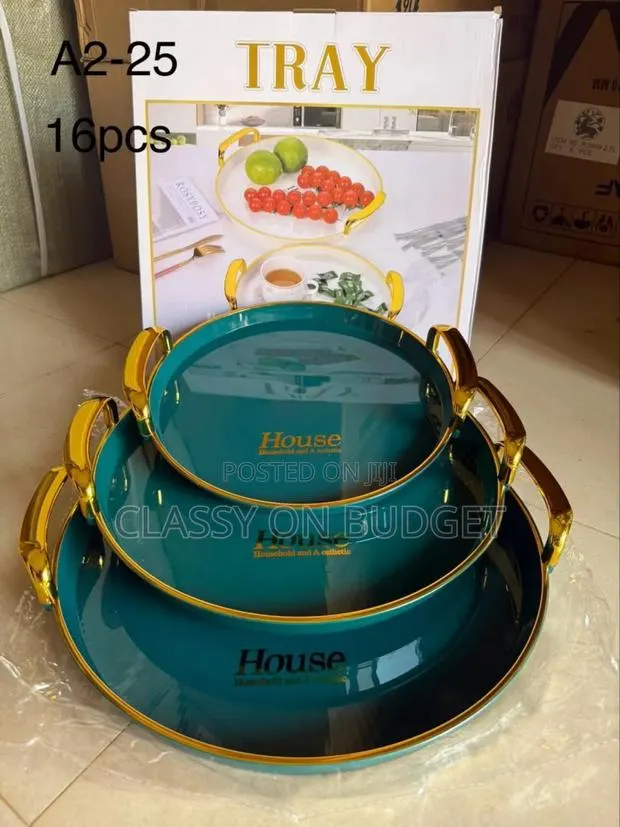3 Set Luxurious Serving Tray · Photo 1