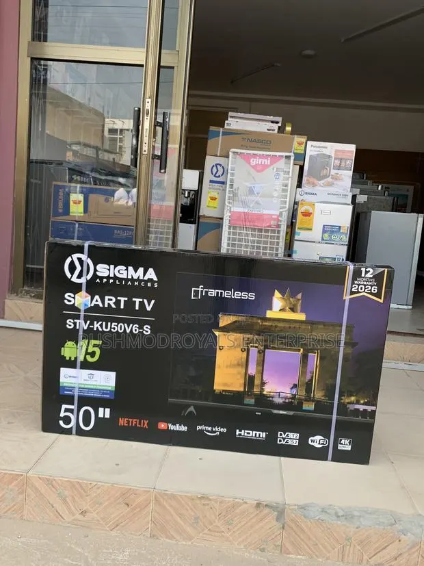 Sigma 50" Smart Tv (Stv-ku50v6-s) , Android Os, Hdr Dolby Audio · Photo 1