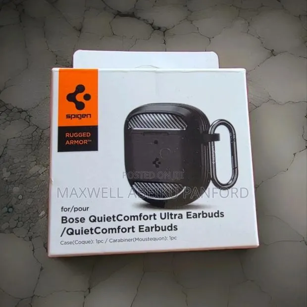 Spigen Rugged Armor Designed for Bose Quietcomfort Ultra Earbuds Case · Photo 1