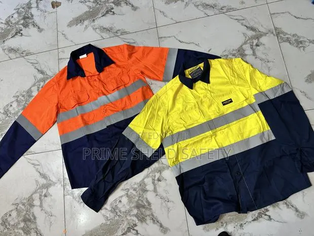 Mining Shirt Orange & Navy Blue · Photo 1