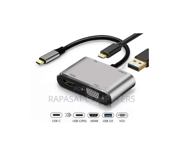 Usb-c To Hub Pd Hdtv+Vga+Usb 4 In 1 · Photo 1