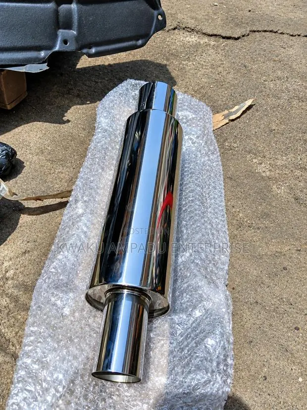 Super Turbo Exhaust – Loud Sporty Sound Chrome Finish Universal · Photo 1