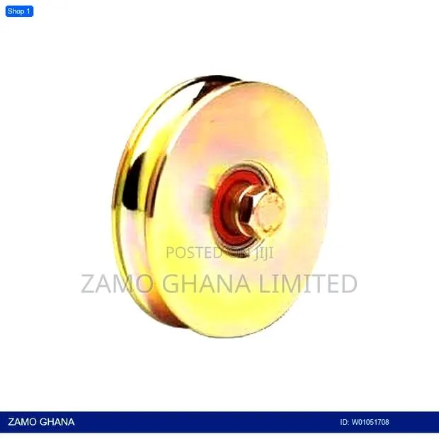 Iron Gate Caster 80mm No Bar Single With Screw - W · Photo 1