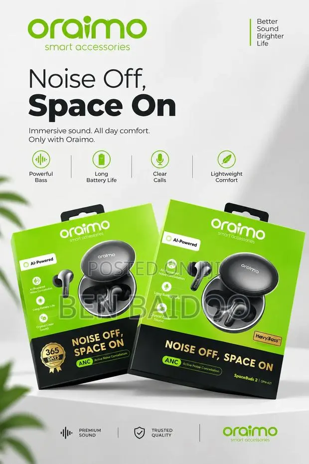 Oraimo Spacebuds2 (All Day Quality Sounds) · Photo 1