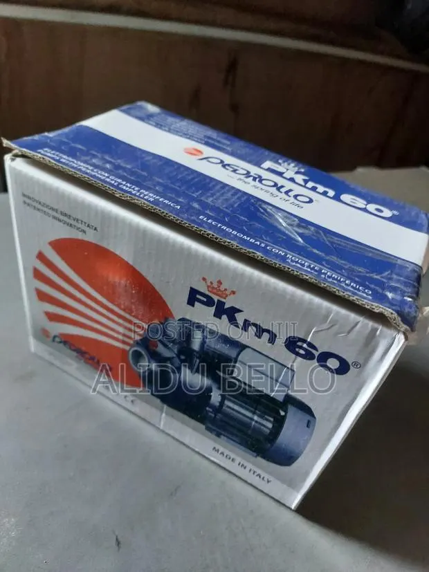 Pedrollo Water Pump From Italy 0.5hp