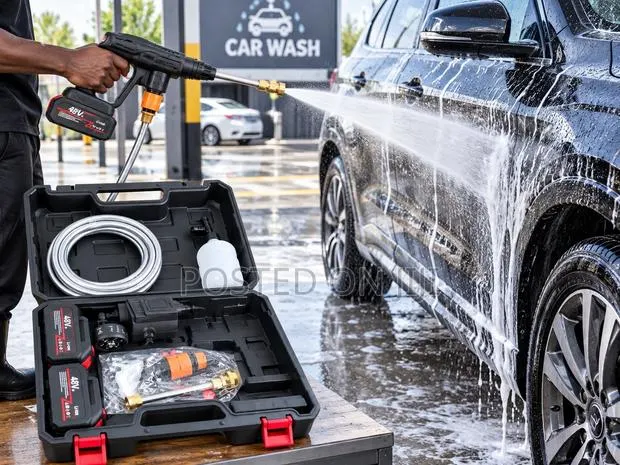 Cordless Portable High Pressure Car Wash Machine Gun Rechargeable · Photo 1