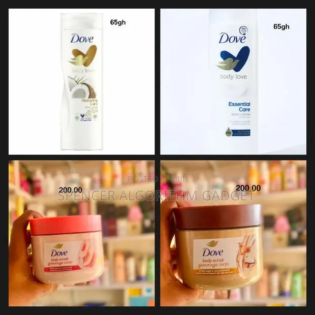 Dove Coconut/Essential Lt/ Rice Peach/Coconut Butter Scrub · Photo 1