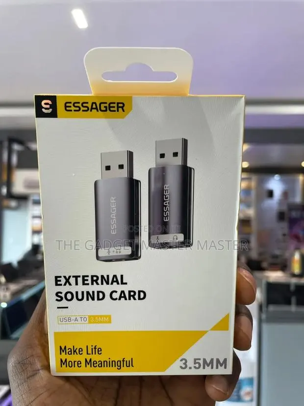 Essager USB to Dual 3.5mm Sound Source Cable Adapter · Photo 1