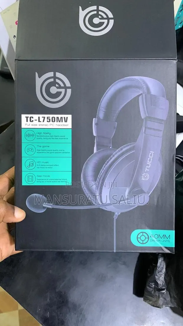 Tc- L750mv Full Size Stereo Pc Headset · Photo 1