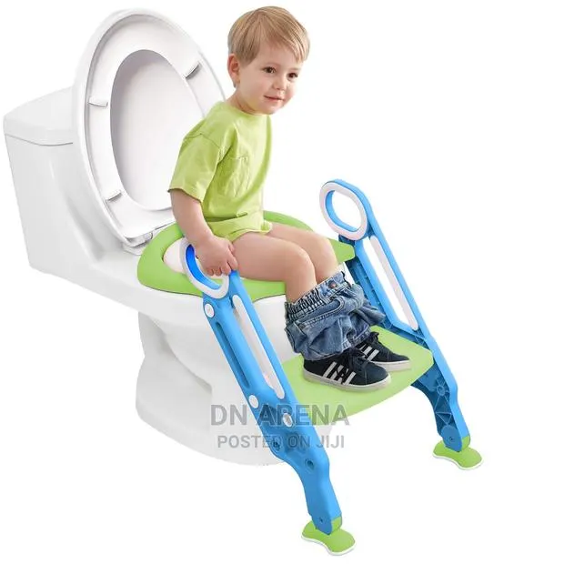 Kids Potty Training Seat With Adjustable Ladder Foldable · Photo 1