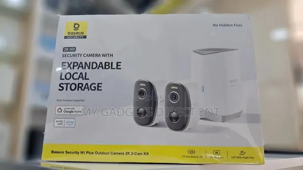 Baseus Security N1 Plus Outdoor Camera 2-Cam Kit White · Photo 1