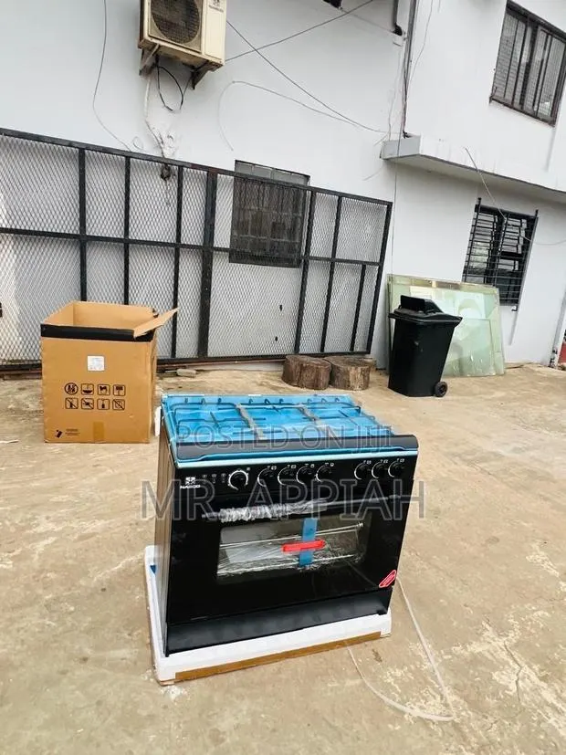 Fresh in Box Nasco 5 Burner Gas Cooker With Oven Grill(Black). · Photo 1