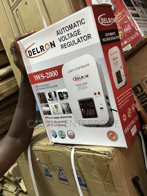 Delron Automatic Voltage Regulator, Stabilizer 2000watt By · Photo 1